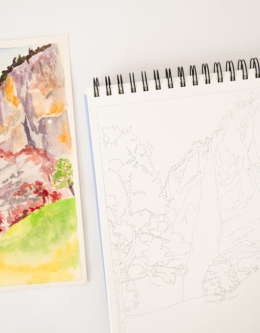 landscape watercolor book