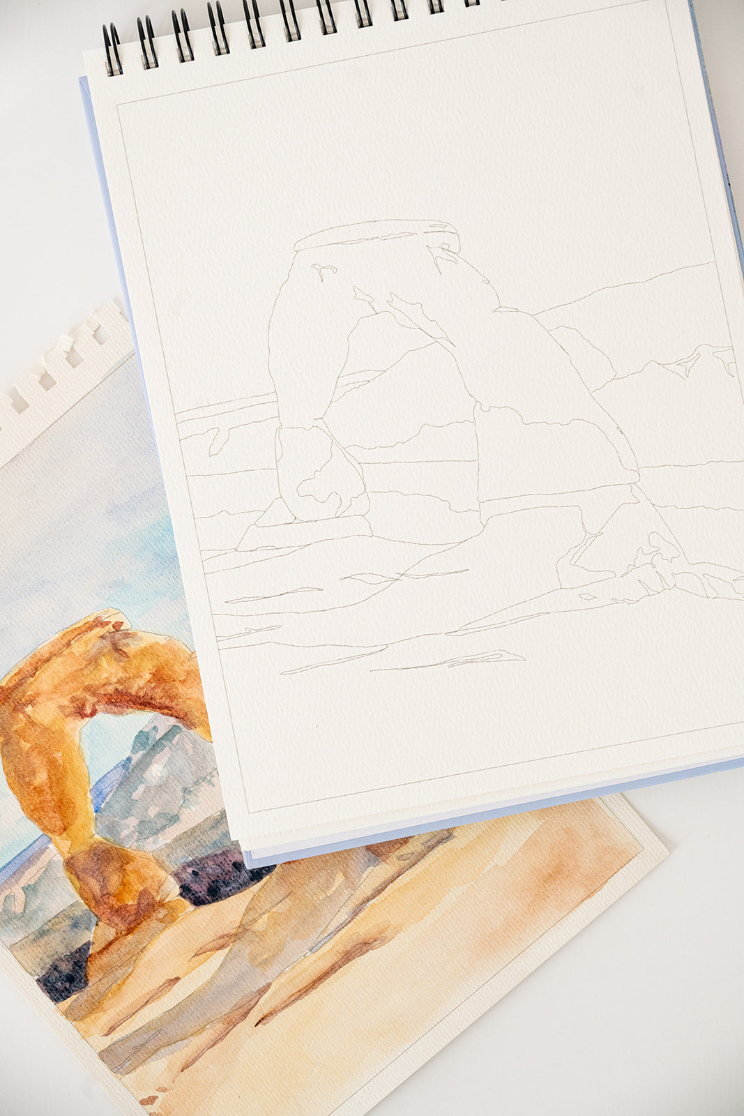 landscape watercolor book