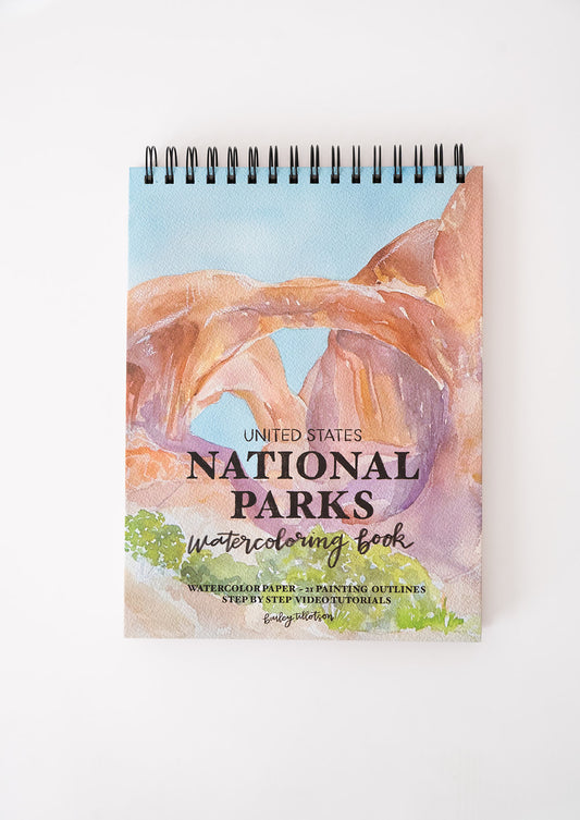 national parks watercolor book
