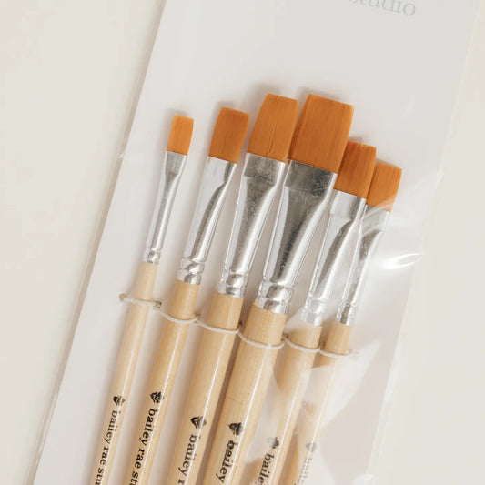 NEW flat brush set