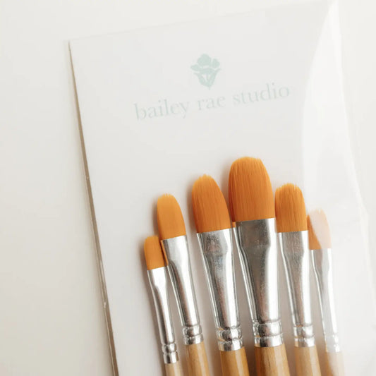 NEW filbert brush set