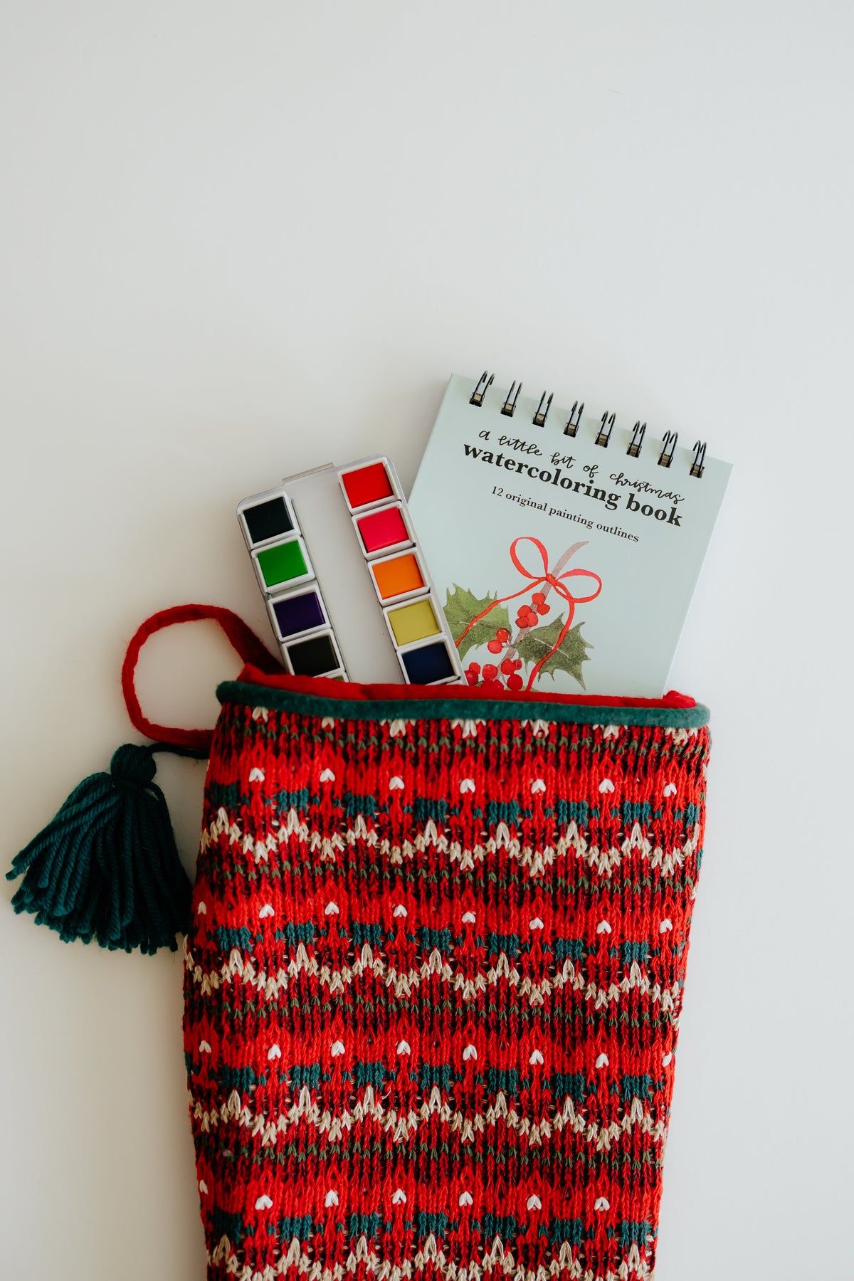 a little bit of christmas - mini watercolor book