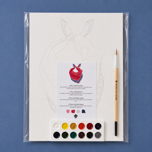 americana bandana - watercolor kit