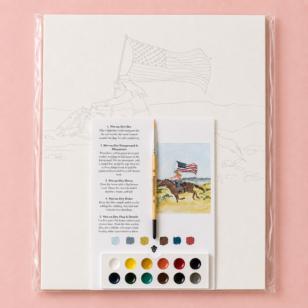 americana freedom ride - watercolor kit