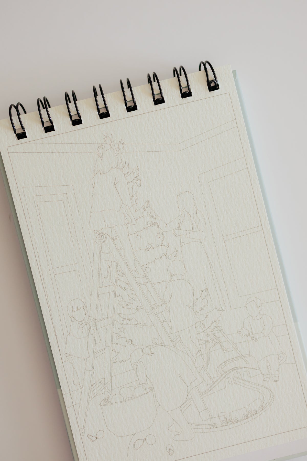 a little bit of christmas - mini watercolor book