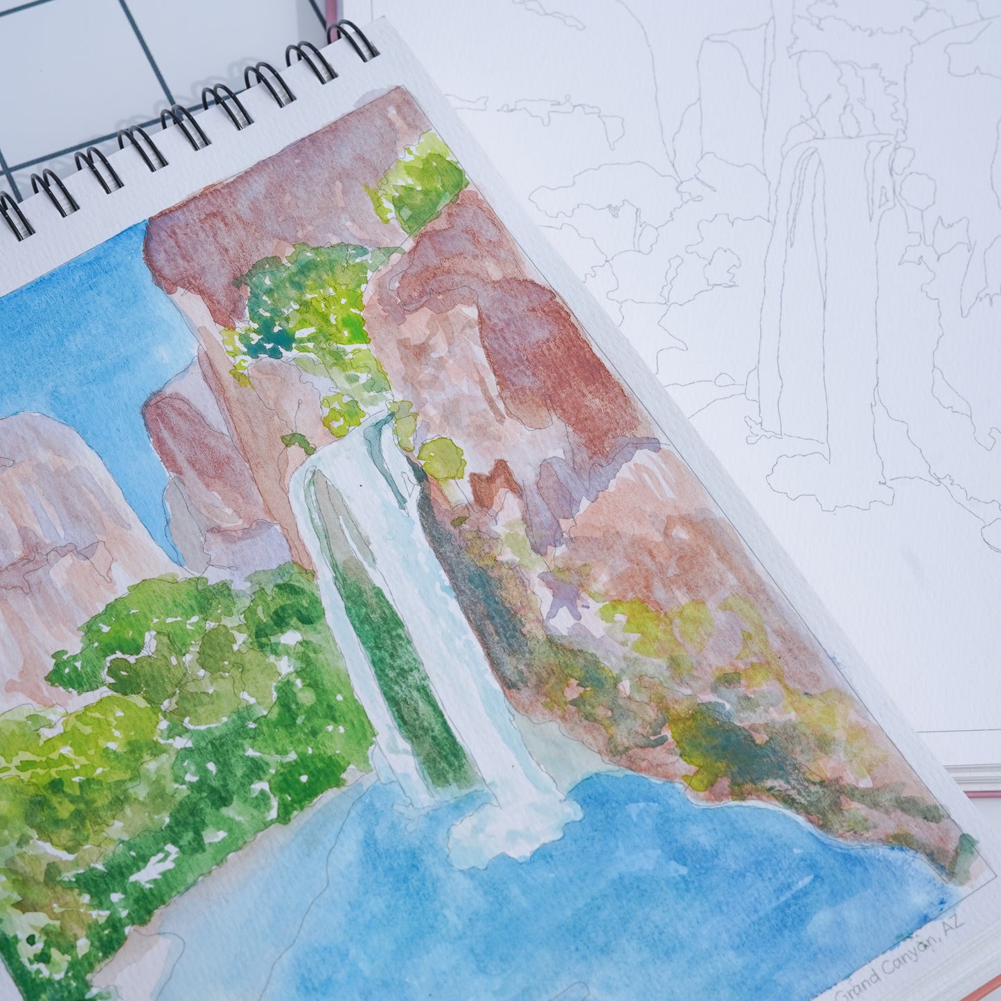 national parks watercolor book