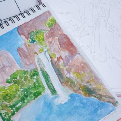 national parks watercolor book