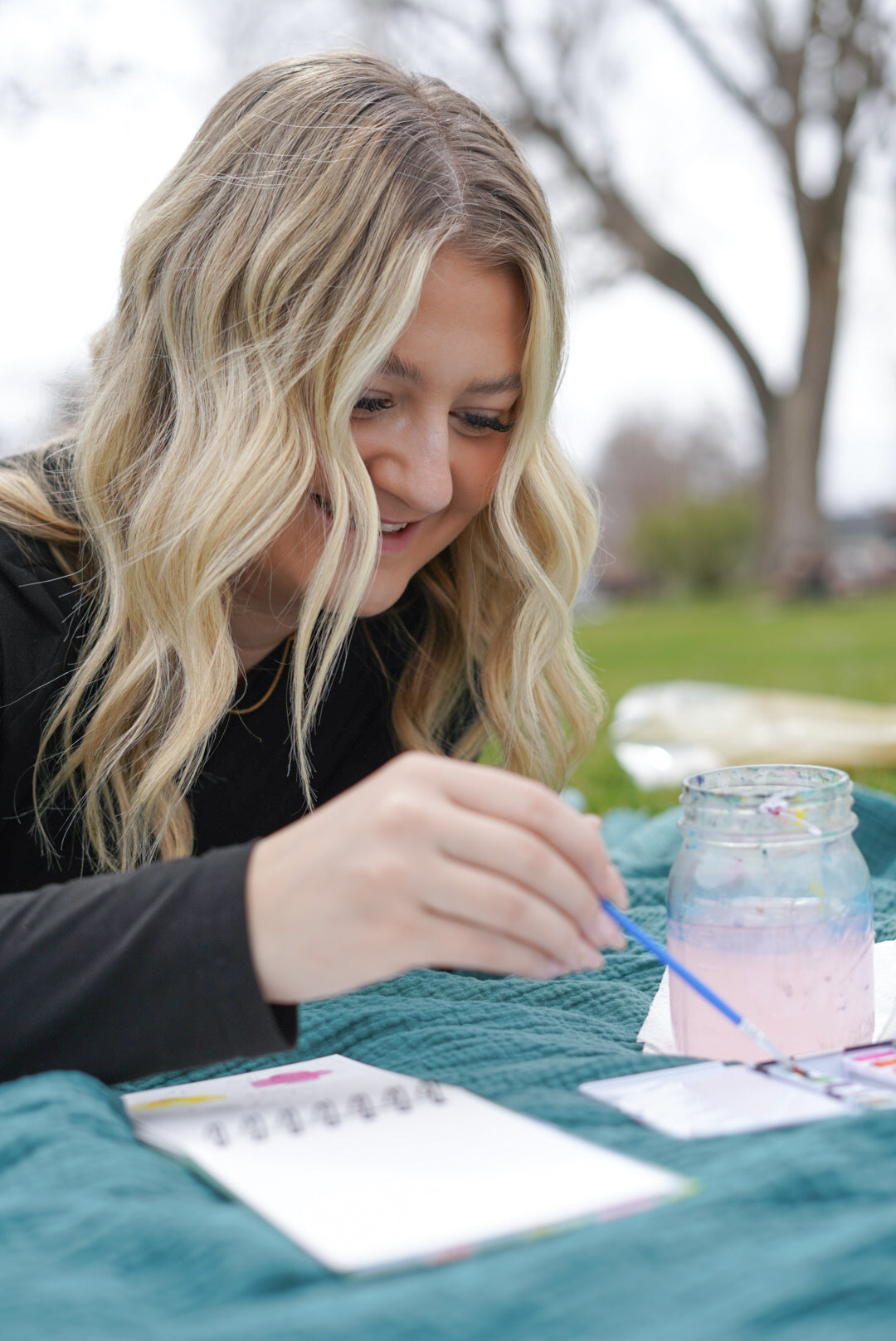 a little bit of summer - mini watercoloring book