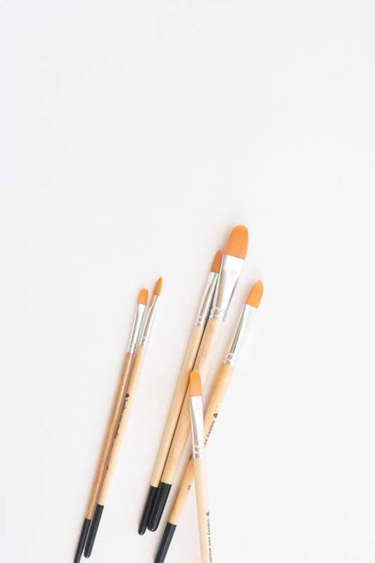 NEW filbert brush set