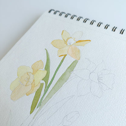 floral watercolor book