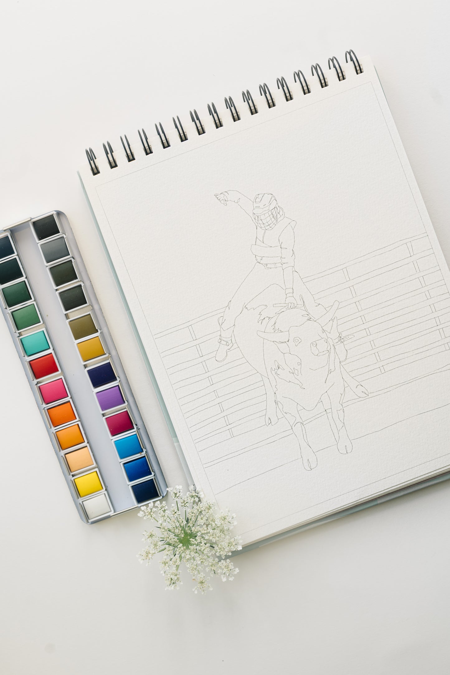 NEW - country life watercoloring book
