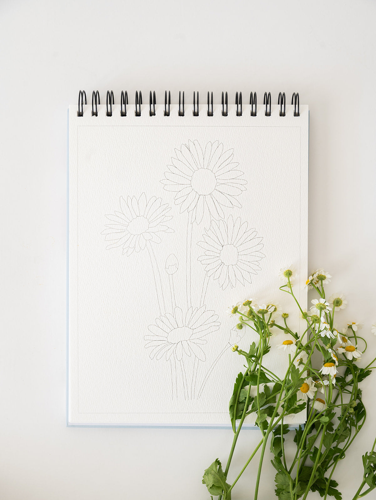 floral watercolor book