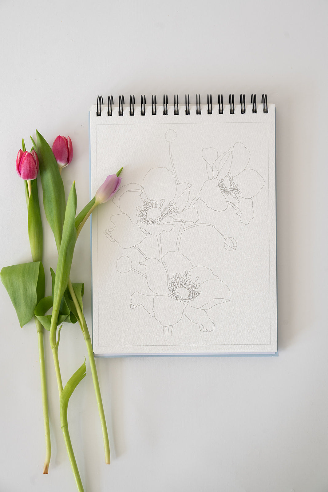 floral watercolor book