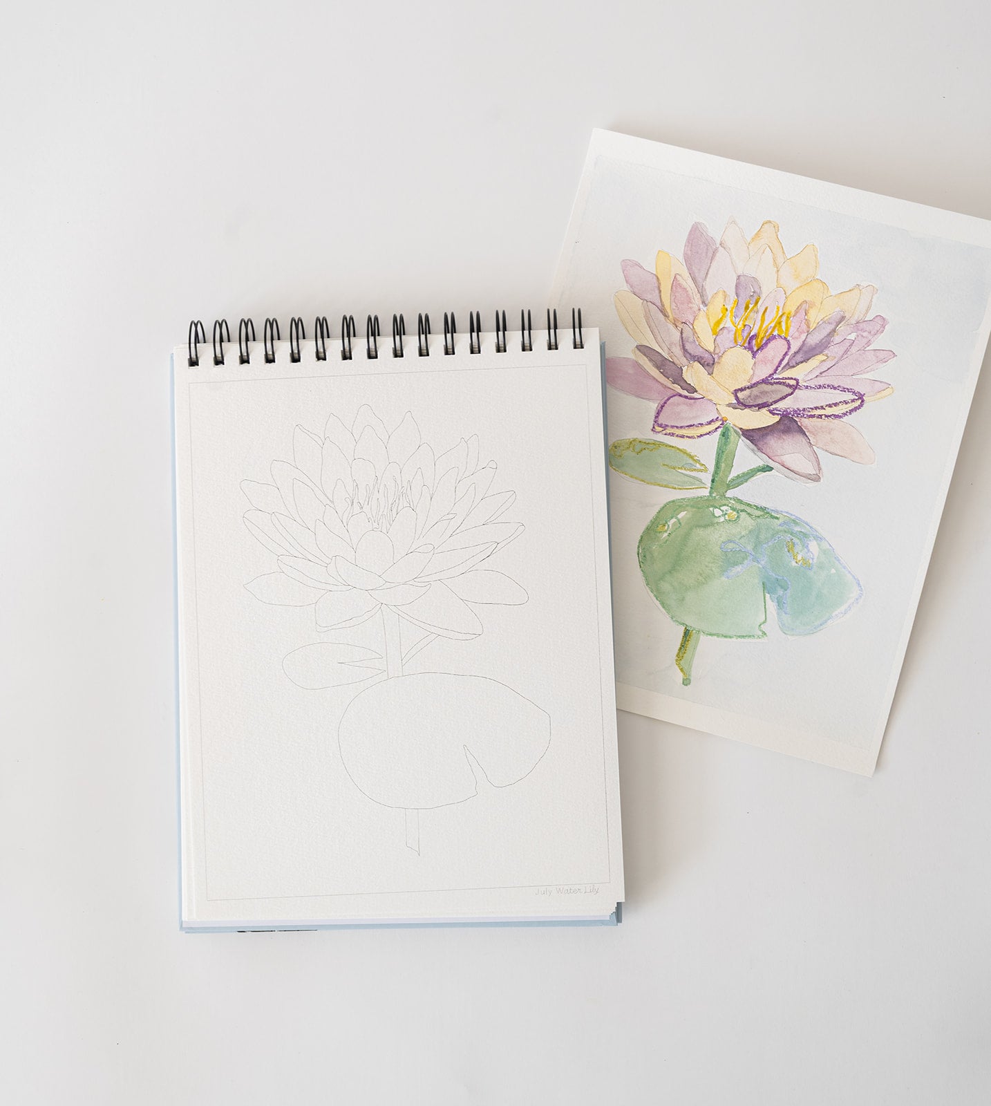 floral watercolor book