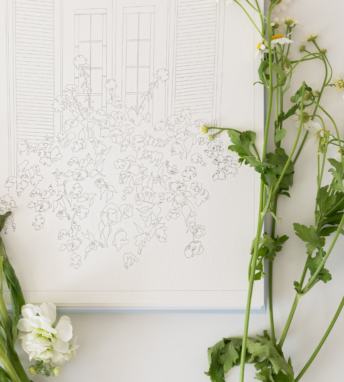 floral watercolor book