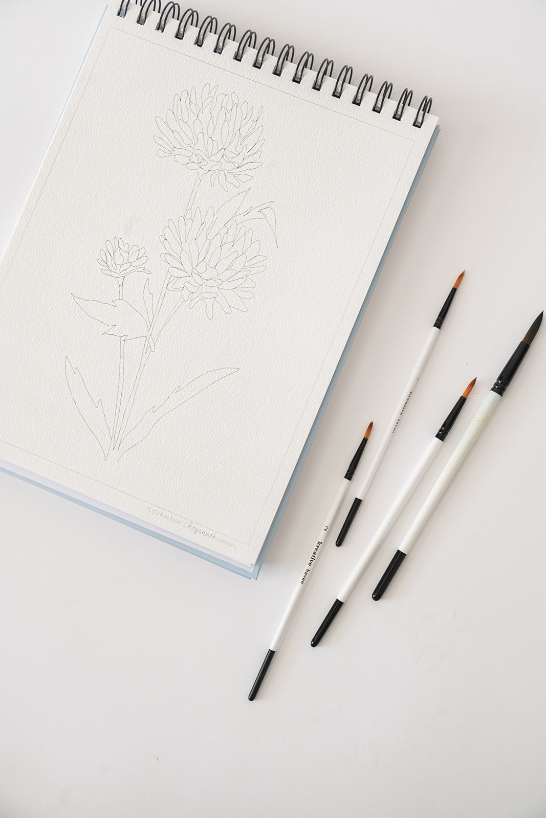 floral watercolor book