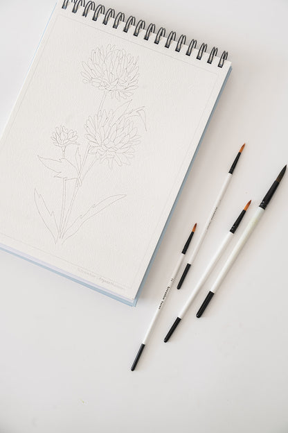 floral watercolor book