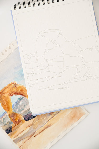 landscape watercolor book