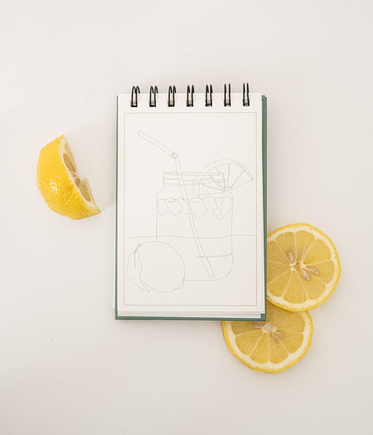 a little bit of summer - mini watercoloring book