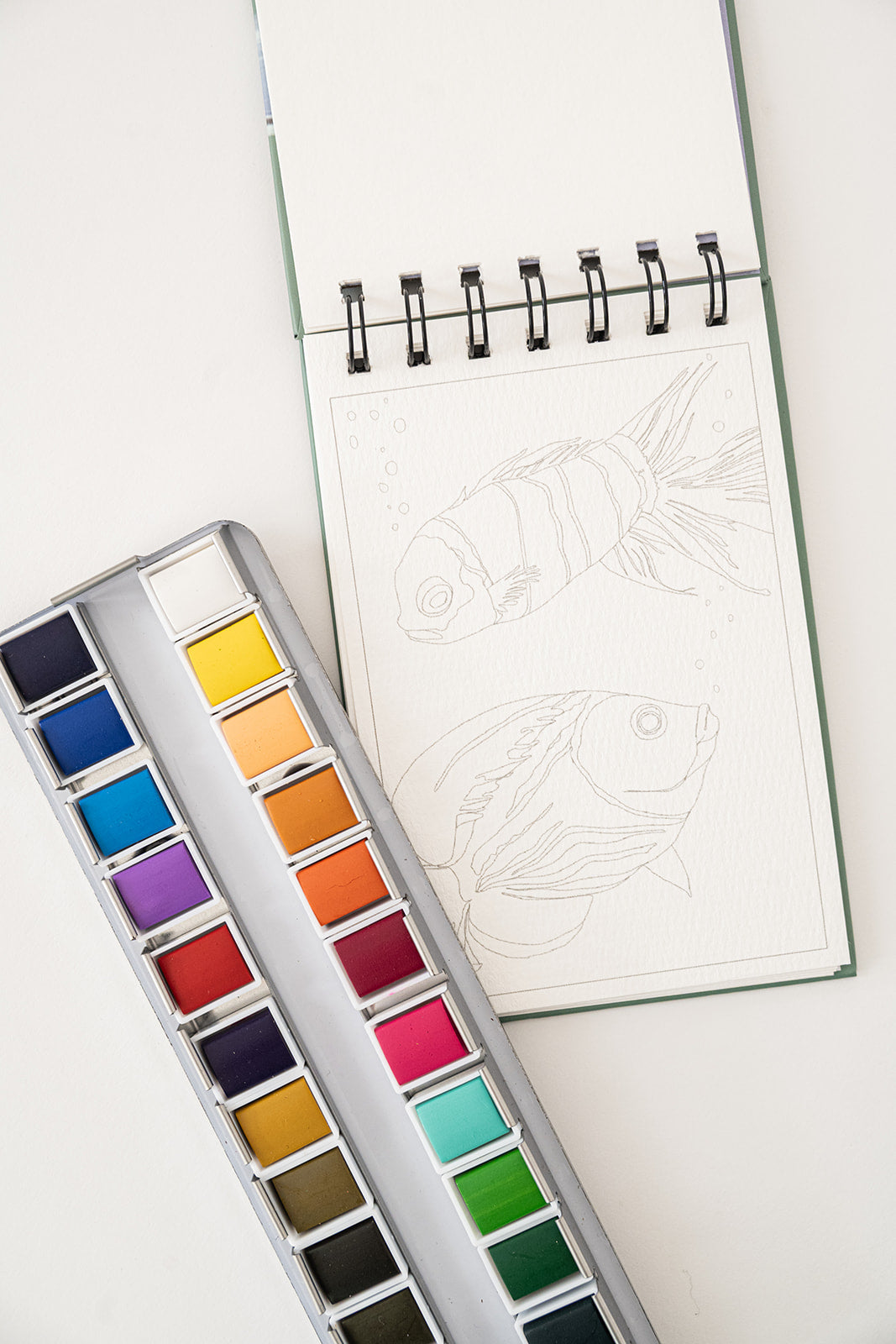 watercolor paint pallete