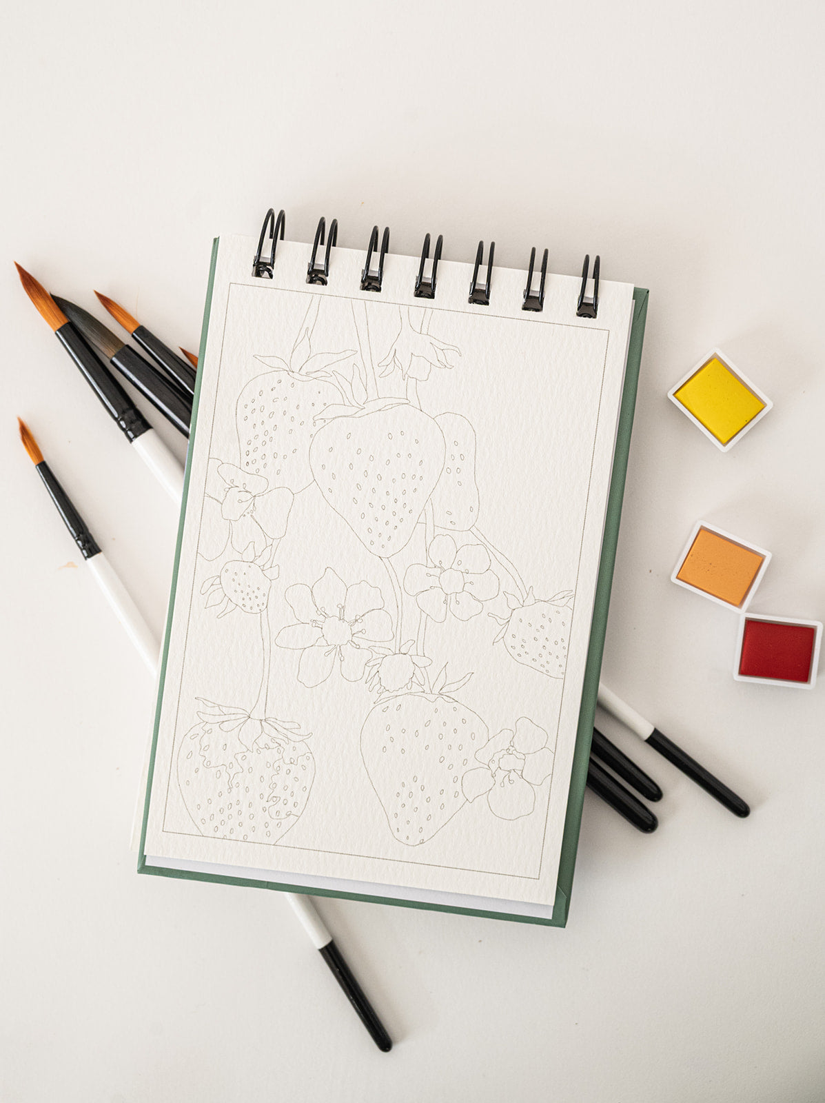 a little bit of summer - mini watercoloring book