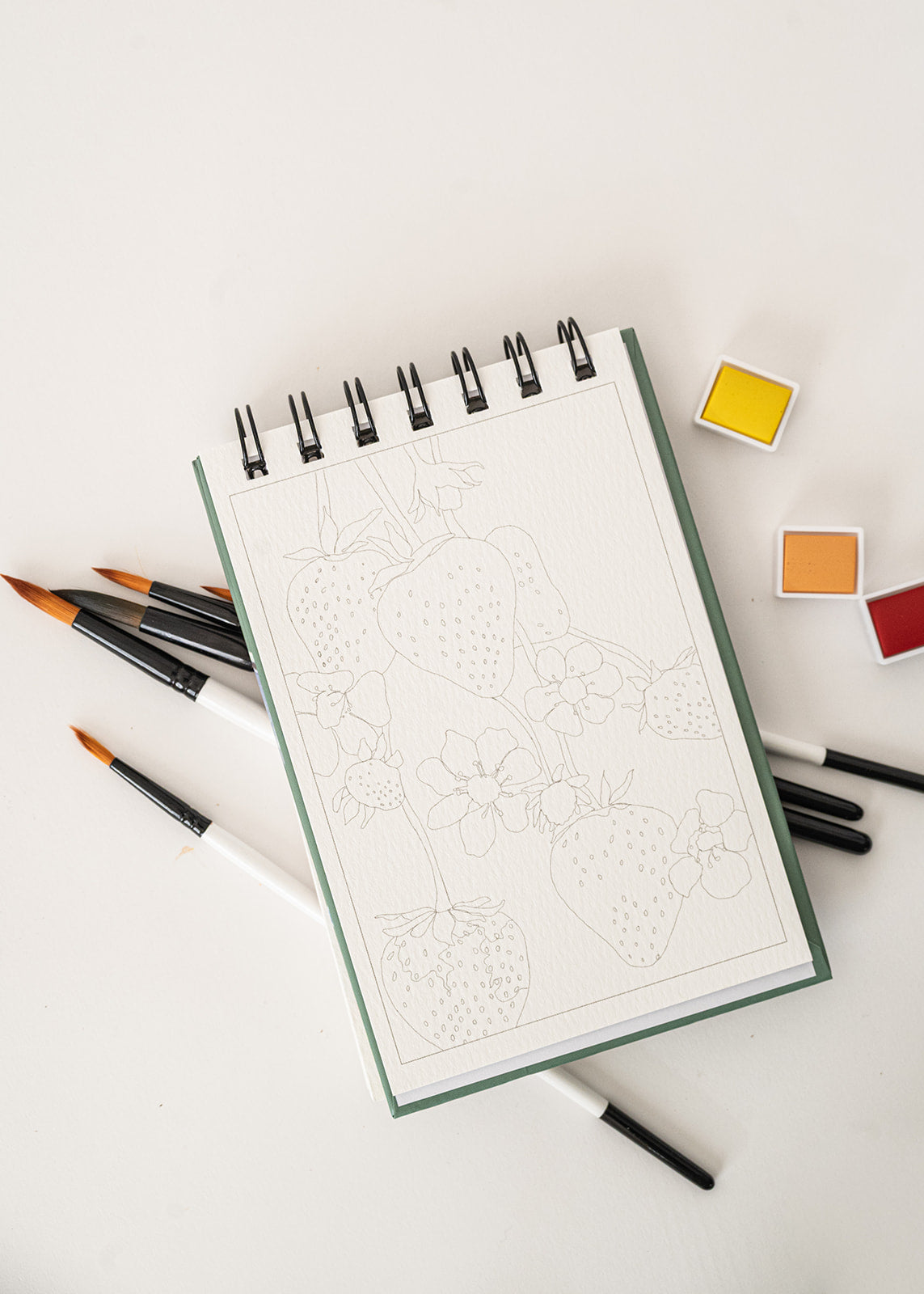 a little bit of summer - mini watercoloring book