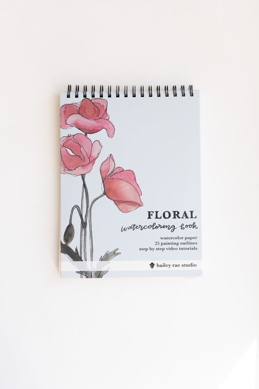 floral watercolor book