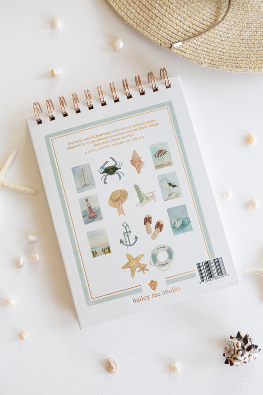 NEW coastal — watercolor workbook