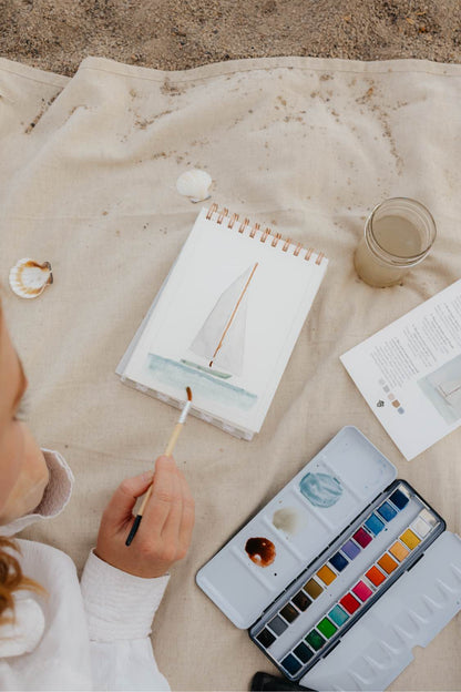 NEW coastal — watercolor workbook
